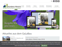Tablet Screenshot of galabau-praxis.de